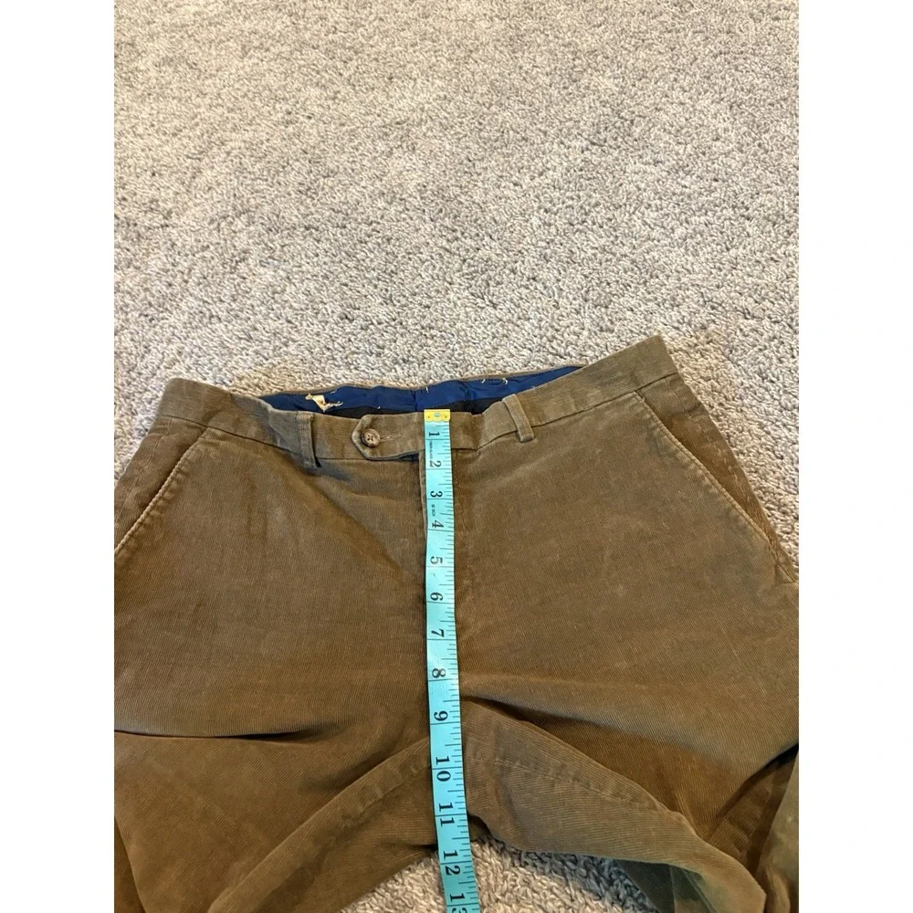 Lauren Ralph Lauren Corduroy Dog Pants Men 34x28 Brown Preppy Dress Cotton READ!